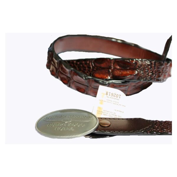 Crocodile Leather Belt with Buckle Combo